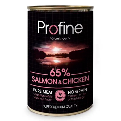 Вологий корм для собак Profine Salmon and Chicken 400 г (лосось та курка) 100815/100014/4099 фото