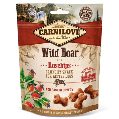 Ласощі для собак Carnilove Wild Boar with Rosehips 200 г (для швидкого відновлення) 100407/7298 фото