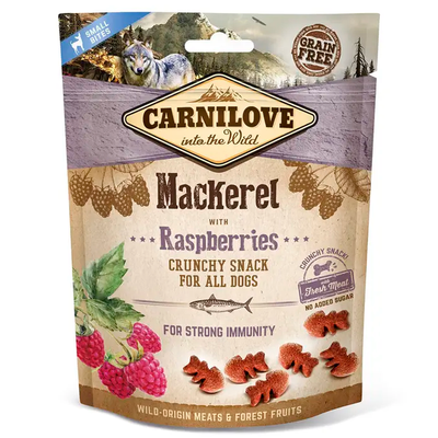 Ласощі для собак Carnilove Mackerel with Raspberries 200 г (для імунітету) 100409/8875 фото