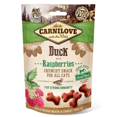 Ласощі для котів Carnilove Duck with Raspberries 50 г (для імунітету) 100411/7199 фото